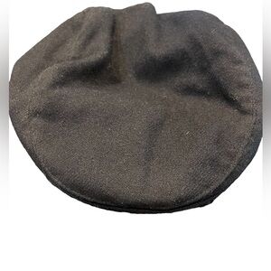 🔥⛳️Vintage black flat cap poly/wool blend - great for golf or everyday USA Made